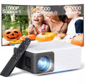 Mini Projector 720P HD Portable Projector, 4000 Lumens LED, Wifi Bluetooth 5.1, 30–120" Screen, HDMI USB AV Compatible, Home Theater Outdoor Movie Projector, Black