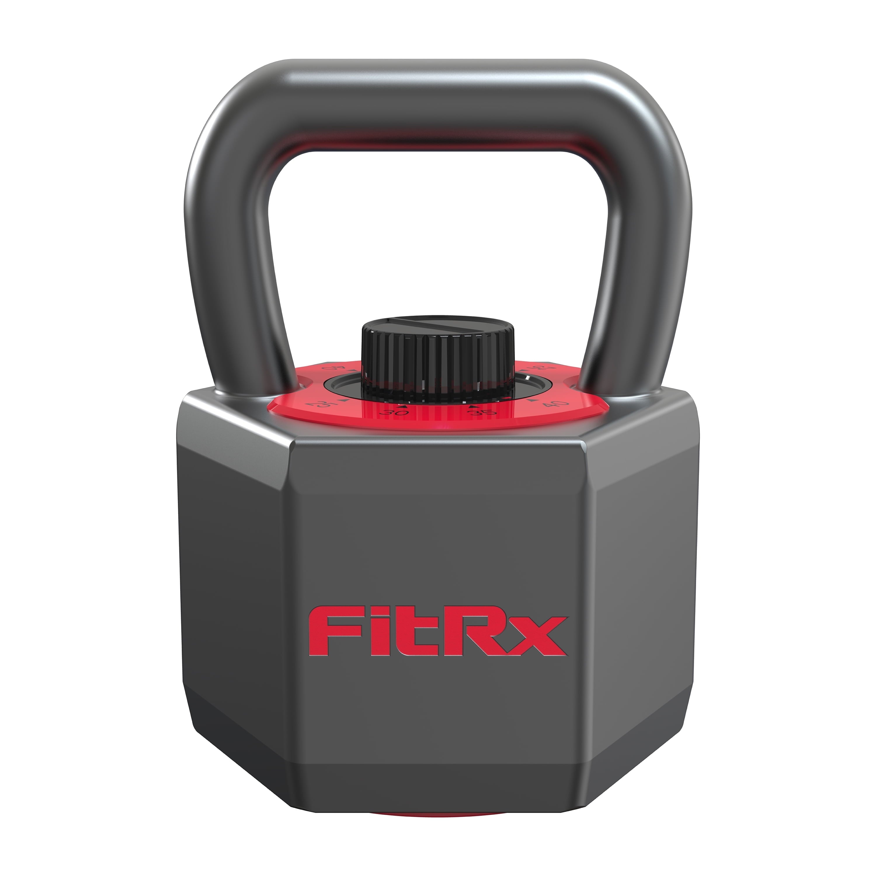 Smartstack Wide Handle Adjustable Kettlebell for Home Gym Workouts, 25-40 Lbs, Black