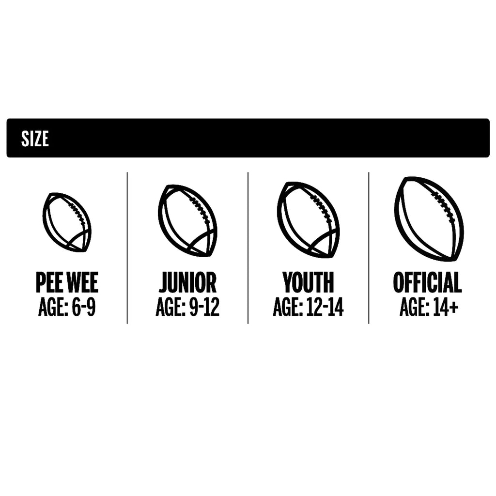 NFL Tailgate Time Football with Pump and Tee, Junior Size